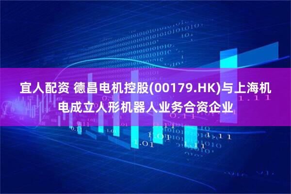 宜人配资 德昌电机控股(00179.HK)与上海机电成立人形机器人业务合资企业